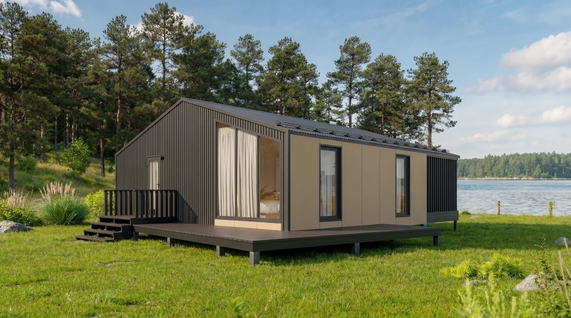 Модульный барнхаус 100м² - обложка 1