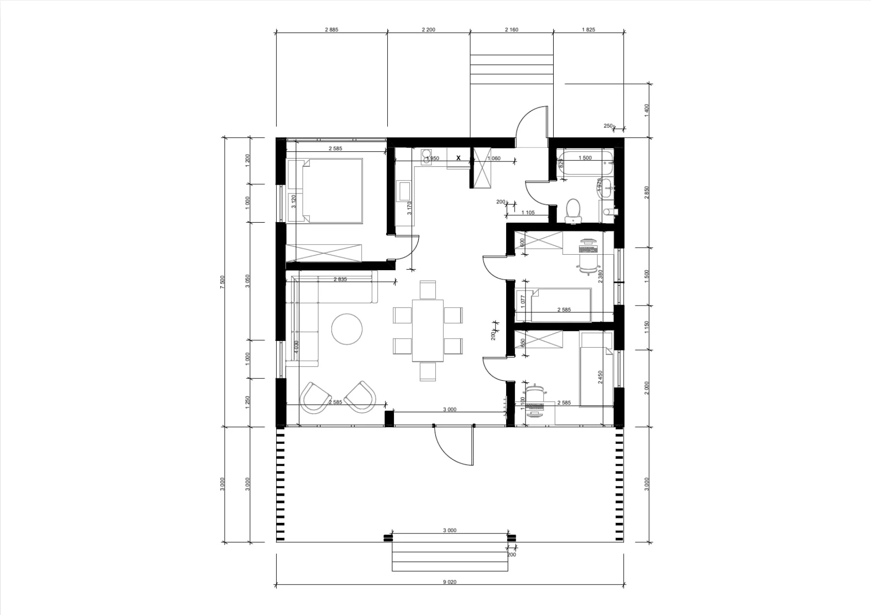 Модульный дом Барнхаус 100м²